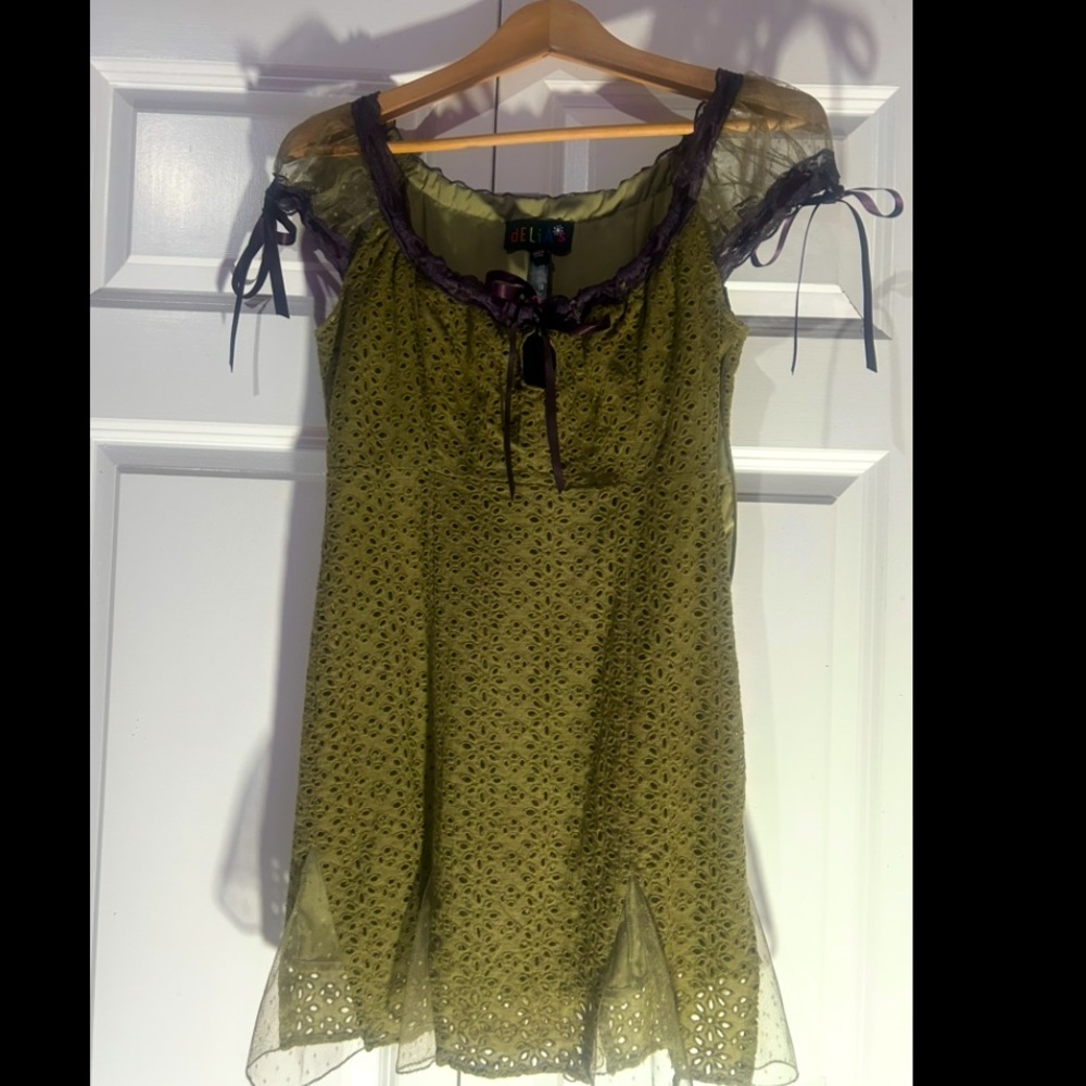 DOLLS KILL SUMMER DREAMS MINI DRESS SIZE XS🔥💜🔥💚